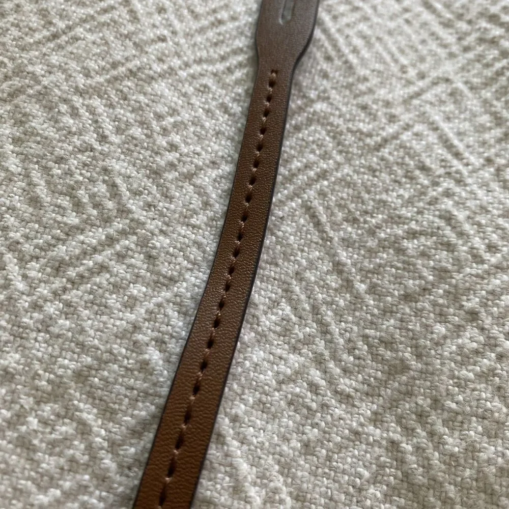 Michael Kors Leather & Gold Metal Bag Charm / Purse Hang Tag – NWOT